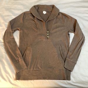 Banana Republic tan shawl collar pullover